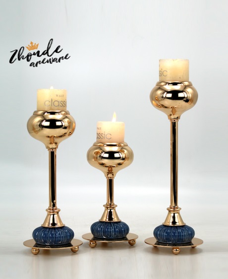 European Style New Design Ceramic Decor Candle Holder Fashion Creative Candlestick For Table Centerpiece