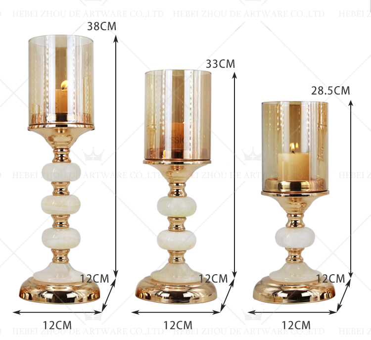 New Simple Style Home Decor gold candle holder 90702