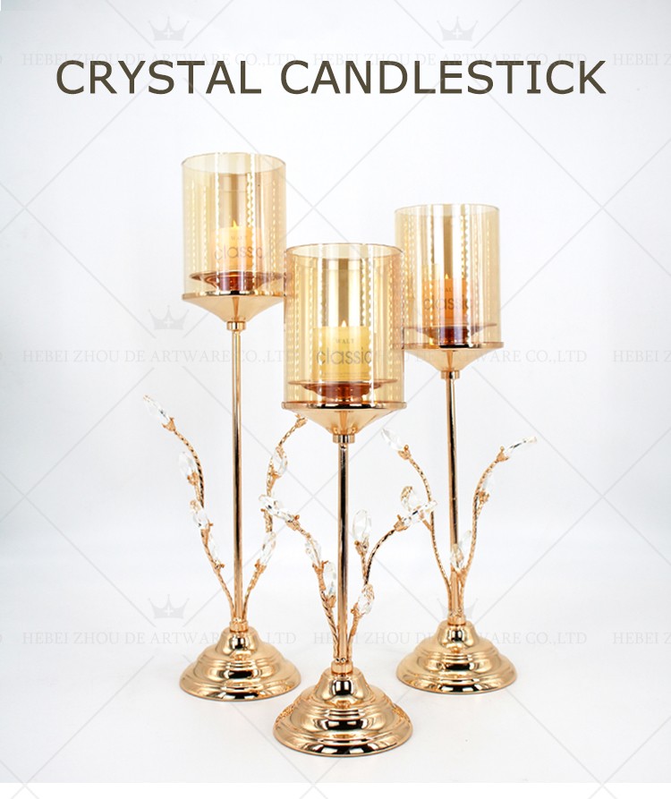 Romantic Wedding Style Luxury Candle Holder Table 89910