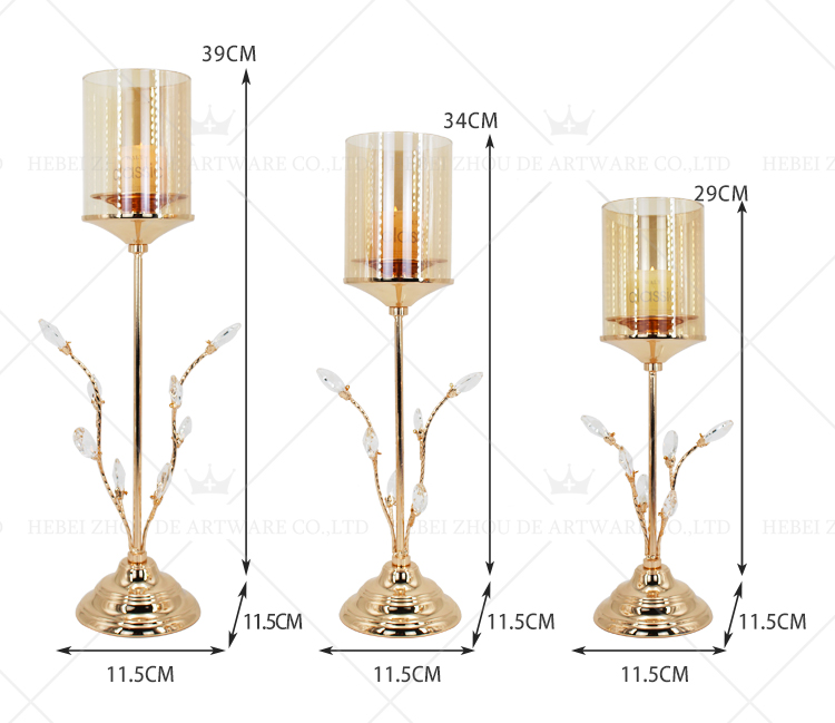 Romantic Wedding Style Luxury Candle Holder Table 89910