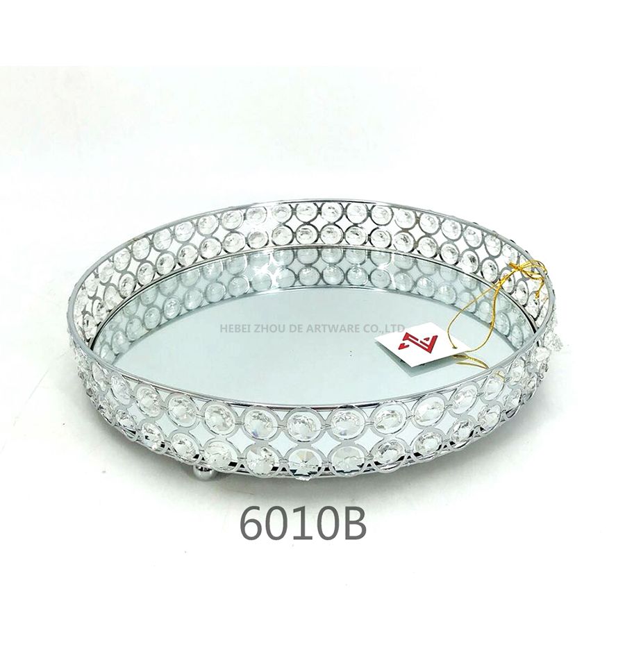 chrome 6010B crystal metal tray