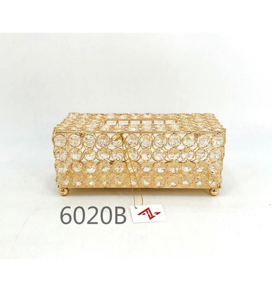 golden 6020B crystal metal tissue box