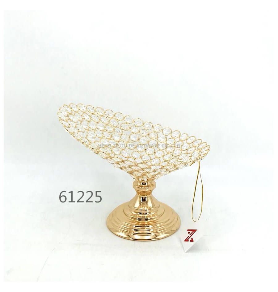 golden 61225 crystal metal fruit plate