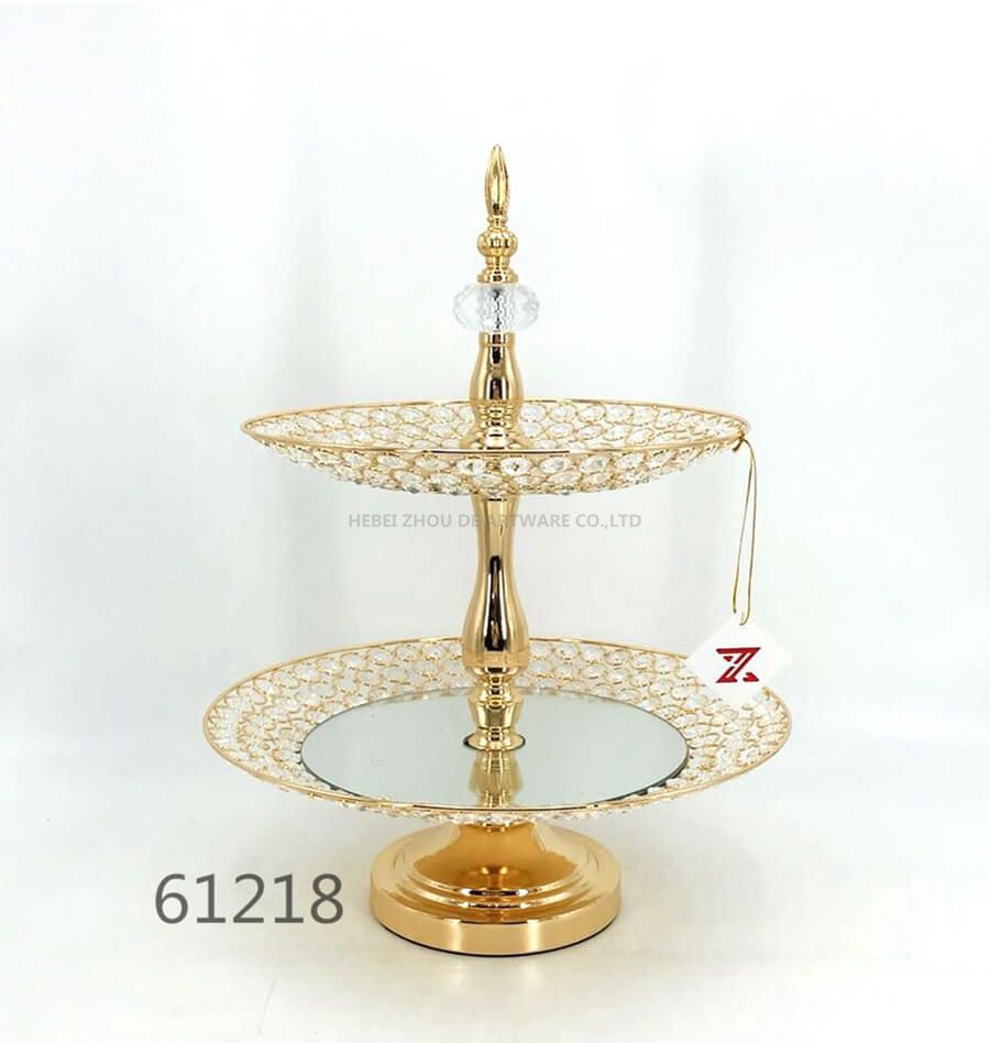 golden 61218 crystal metal fruit plate
