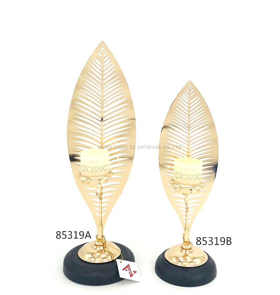 leaf shape candle holder 85319A 85319B 