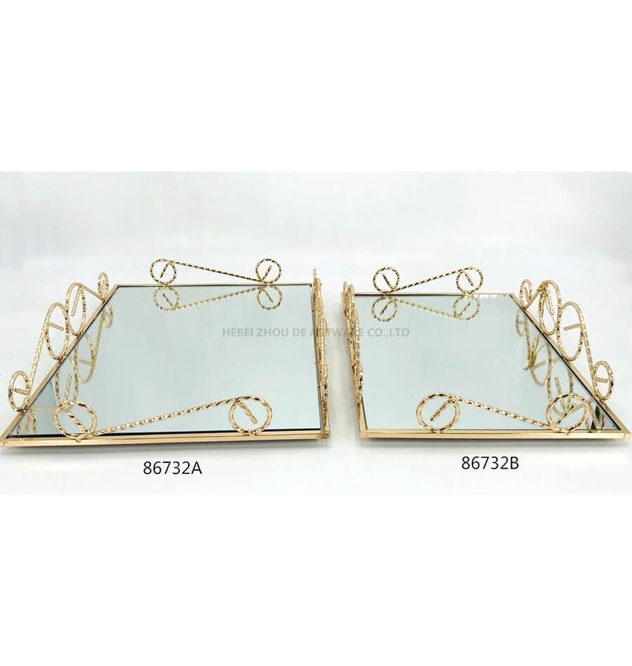 golden 86732A 86732B metal tray