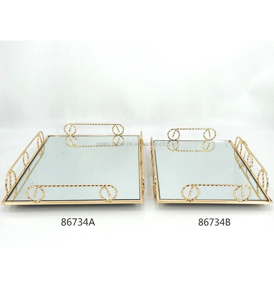 golden 86734A 86734B metal tray