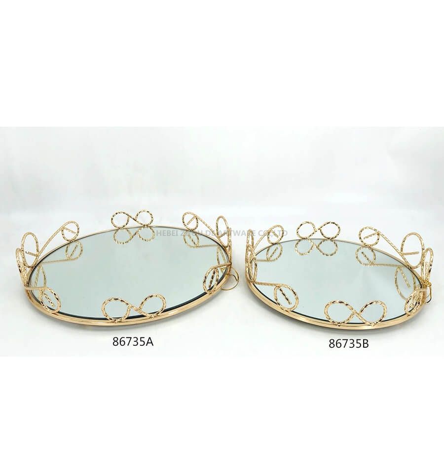 golden 86735A 86735B metal tray