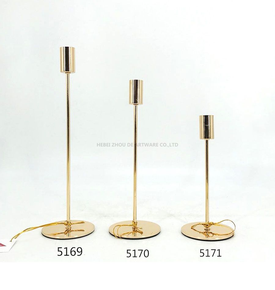 golden 5169 5170 5171 Metal Candle Holder 