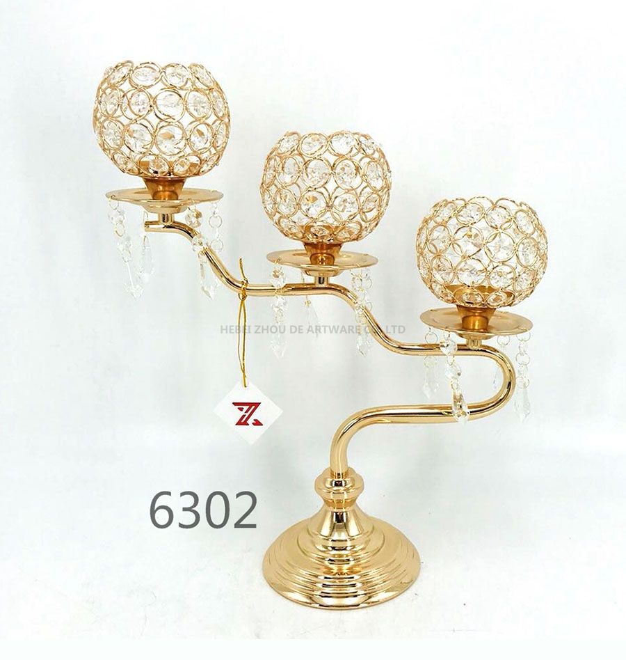 hot sale wedding metal Candle Holder 6302