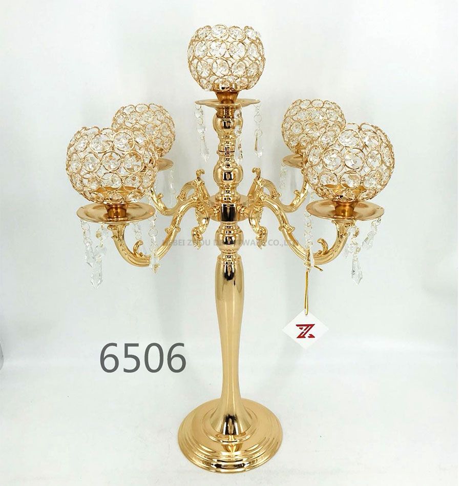 Luxury 5 arms candle holder 6506
