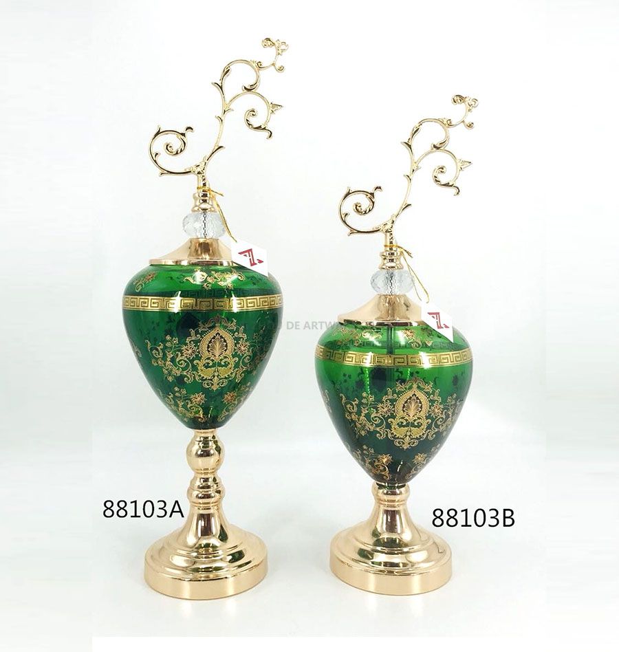 least design green glass home decoration gift