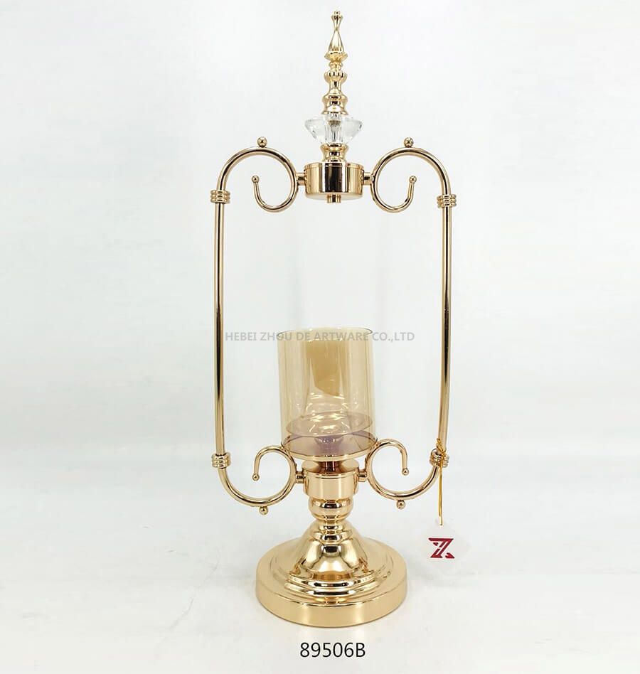 golden 89506A 89506B metal candle holder