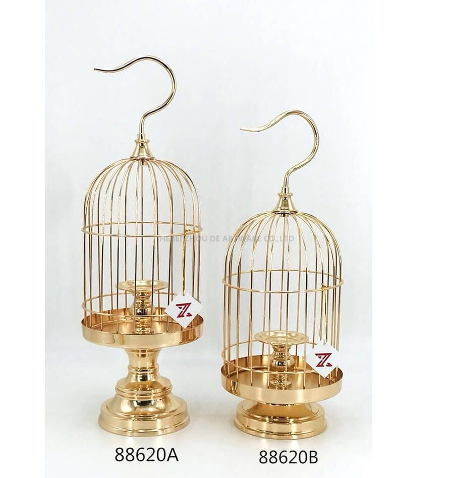 hot sale birdcage shape candle holder 88620