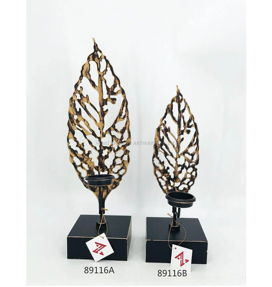 Black Gold Candle Holder wholesale 89116