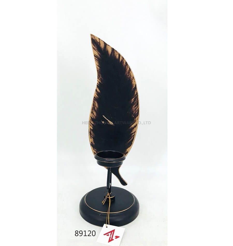 hot sale Black Gold Candle Holder 89120