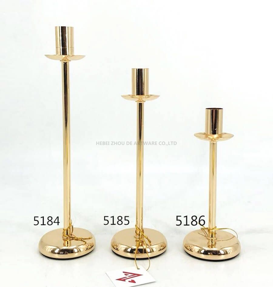 golden 5184 5185 5186 metal candle holder