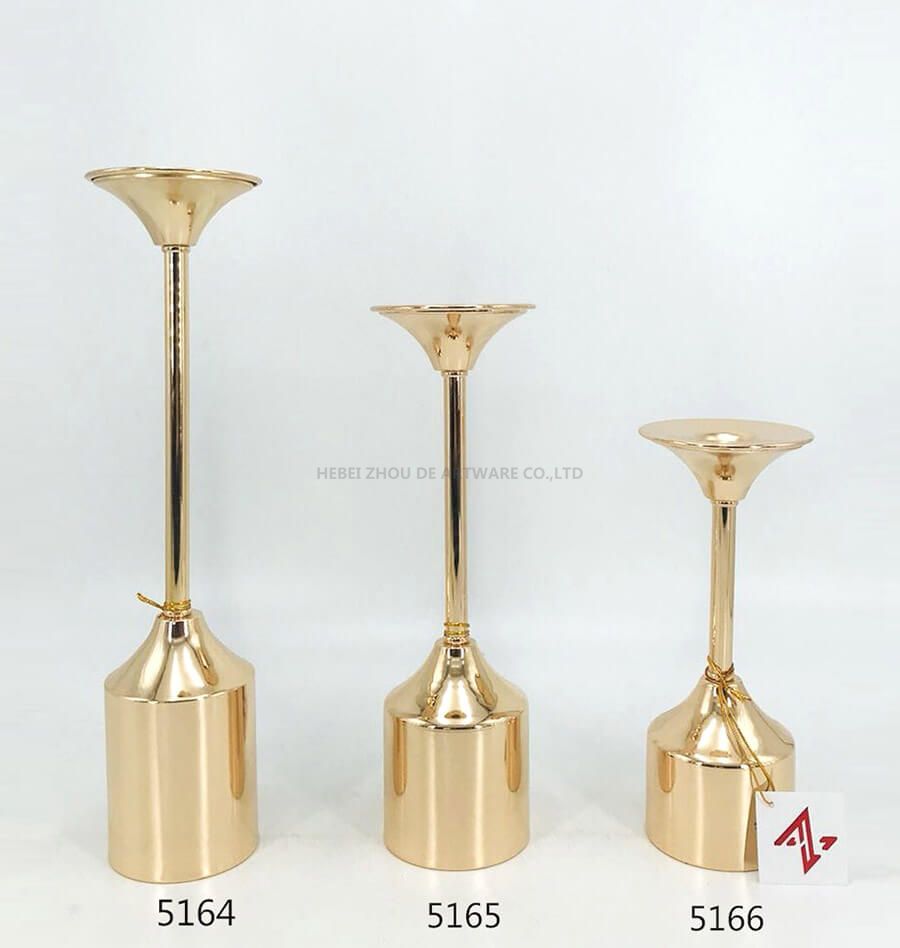 golden 5164 5165 5166 metal candle holder