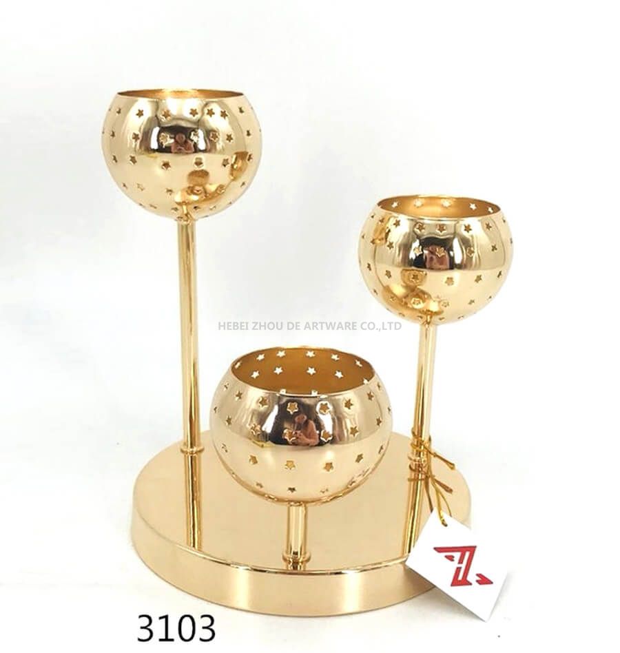 wholesale star ball metal Candle Holder 3013