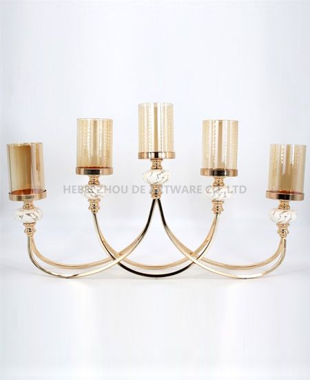 ceramic and metal candle holder 90906