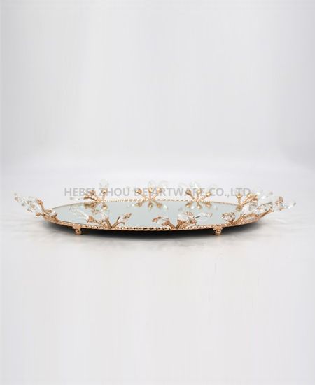 CRYSTAL METAL TRAY 89920