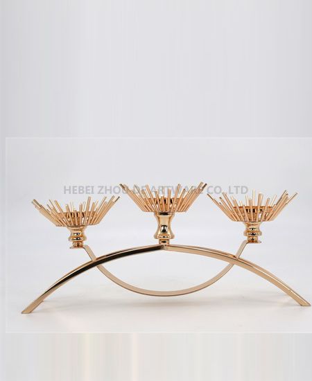 fashion gold metal candle holder from china 91206