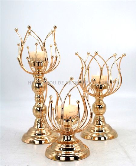 HOT WHOLESALE METAL CANDLE HOLDER FOR HOME DECORATION 91318