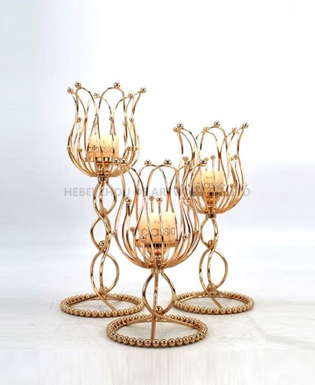 HOT WHOLESALE METAL CANDLE HOLDER FOR HOME DECORATION 91322