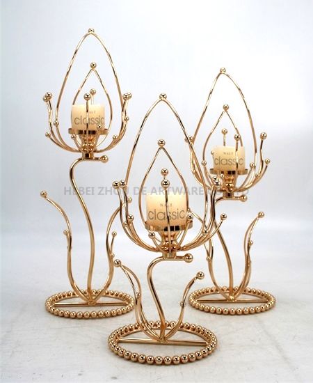 HOT WHOLESALE METAL CANDLE HOLDER FOR HOME DECORATION 91323