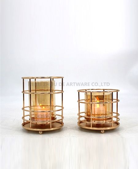 HOT WHOLESALE METAL CANDLE HOLDER FOR HOME DECORATION 91329