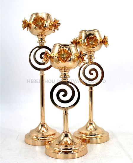 HOT WHOLESALE METAL CANDLE HOLDER FOR HOME DECORATION 91330