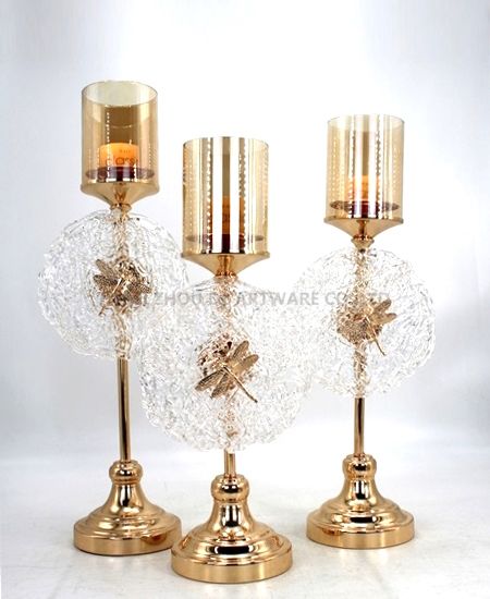 HOT WHOLESALE METAL CANDLE HOLDER FOR HOME DECORATION 91340