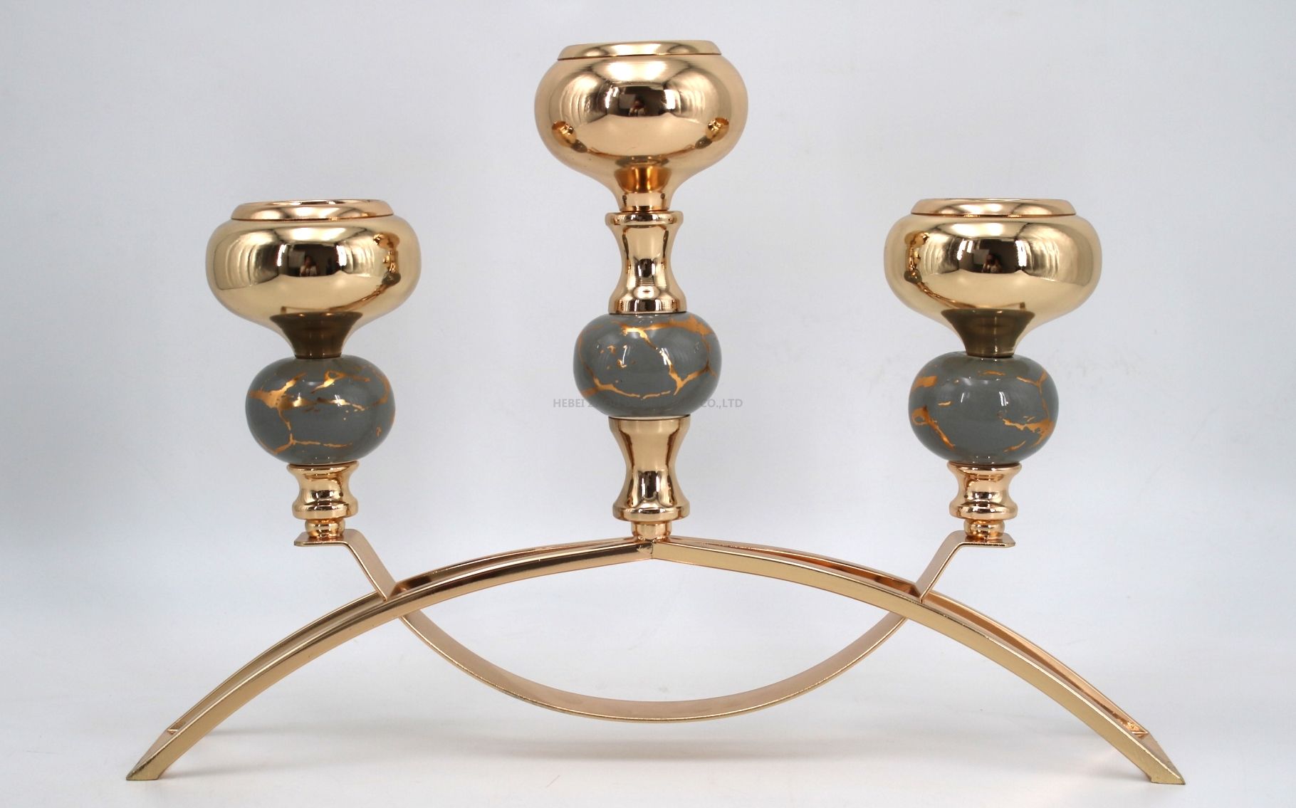 plated golden candle holder hot sale 91406