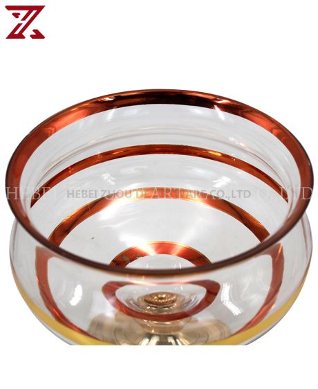 Upscale simple style glass fruit bowl fruit plate for home decor