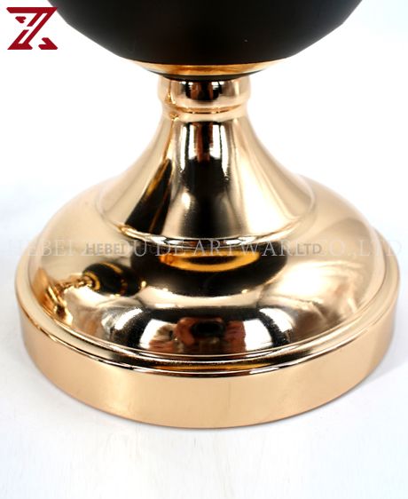 Wholesale custom glass metal candle holder for home decor candlestick