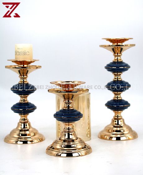 Nordic style ceramic candle holders custom light luxury durable ceramic candle holder wholesale