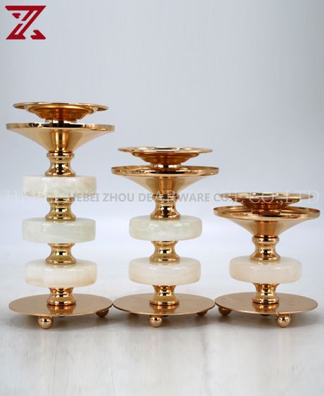 Luxurious jade decorative candle holder wholesale  90703