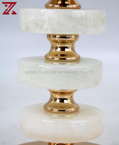 Luxurious jade decorative candle holder wholesale  90703