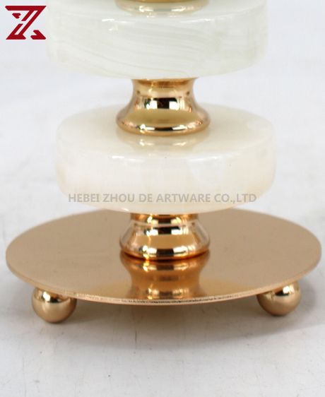 Luxurious jade decorative candle holder wholesale  90703