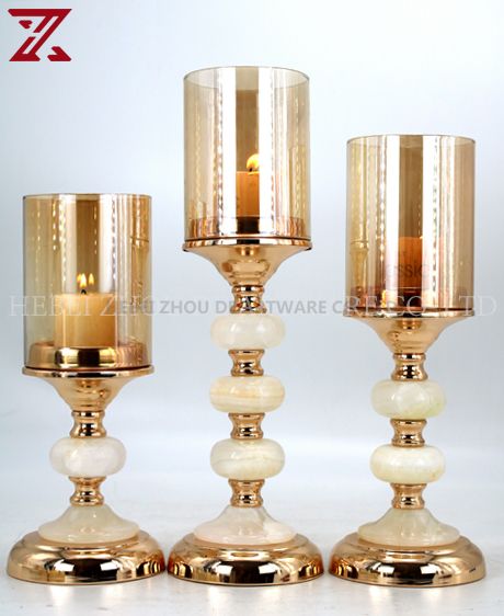 New Simple Style Home Decor gold candle holder 90702