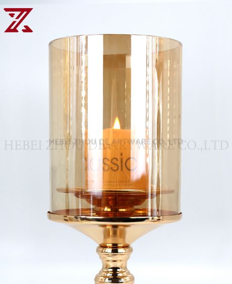 CERAMIC AND METAL CANDLE HOLDER 90531