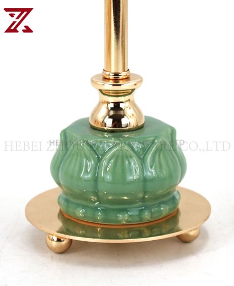 CERAMIC AND METAL CANDLE HOLDER 90532