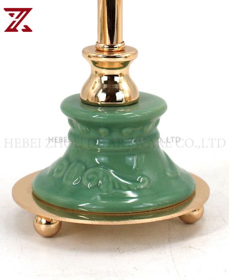 CERAMIC AND METAL CANDLE HOLDER 90536