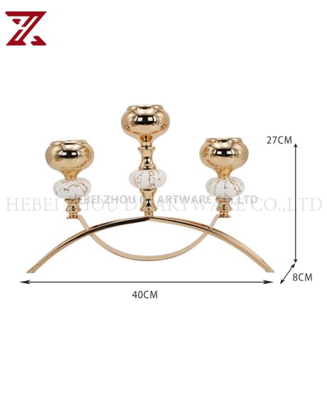 ceramic and metal candle holder 90905