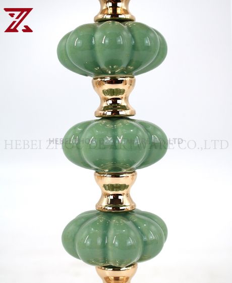 CERAMIC AND METAL CANDLE HOLDER 90522