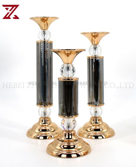 Glass Candlestick For Home Decor 89612