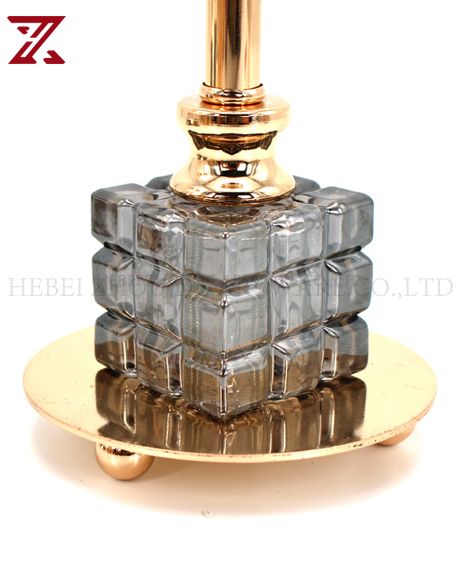 european style pillar Gold Metal Candle Holder 89613