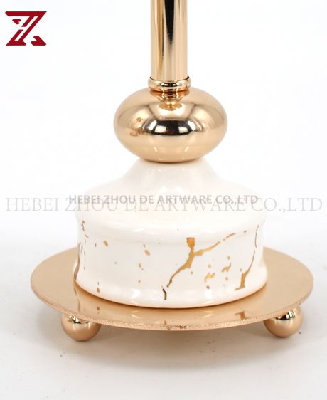 CERAMIC AND METAL CANDLE HOLDER 90920