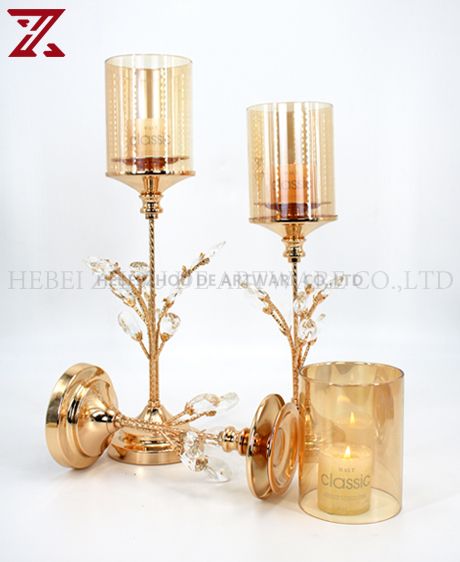 High grade metal crystal candlestick 89912