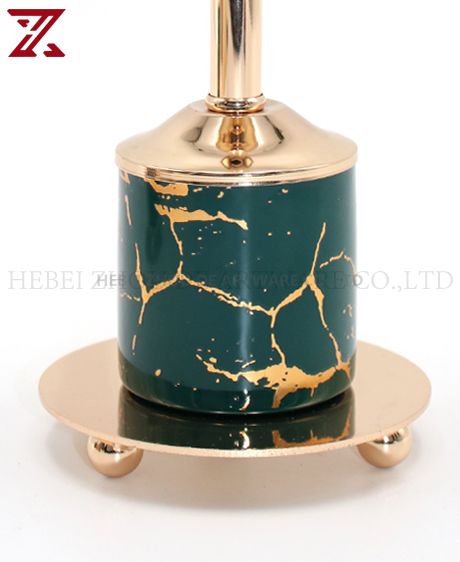 CERAMIC AND METAL CANDLE HOLDER 90819